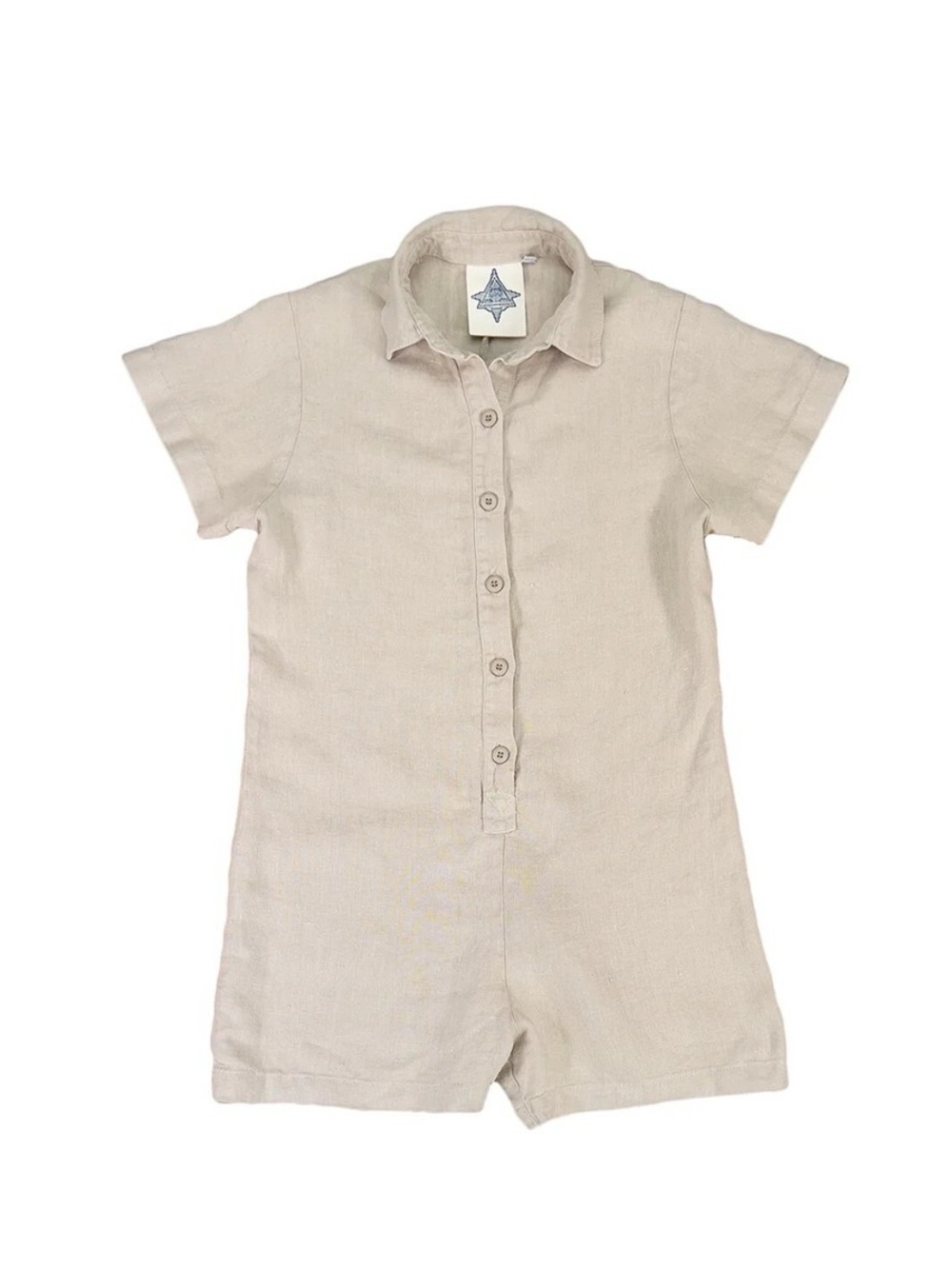 Jungmaven Stillwater Romper - Oatmilk